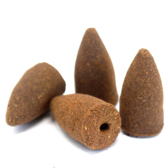 Patchouli Backflow Reverse Flow Incense Cones -  10 Cones in Box - Good Earth Soul Sticks