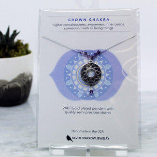 Crown Chakra Necklace - Sterling Silver Sparrow