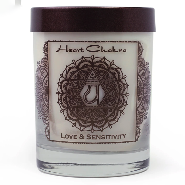 Heart Chakra Candle -Soy Wax - Prabhuji's