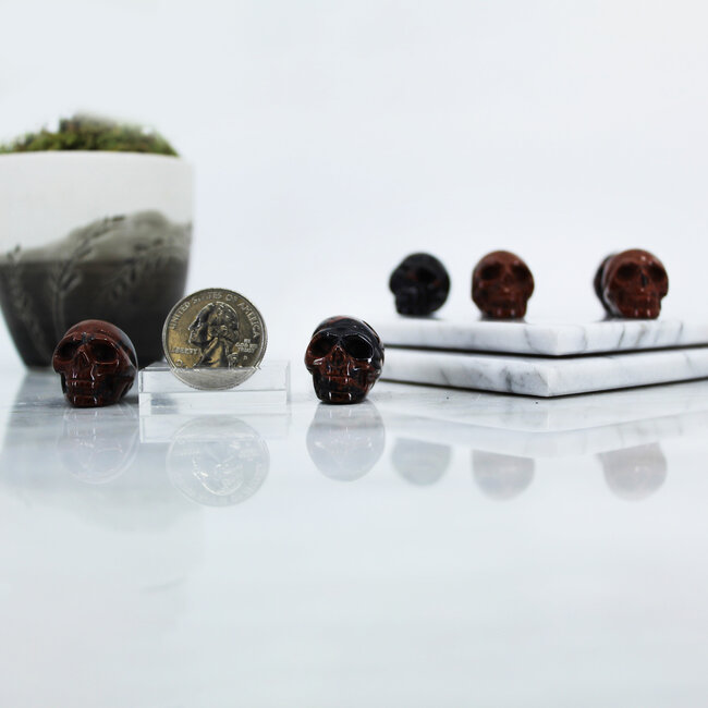 Mahogany Obsidian Skulls - Mini