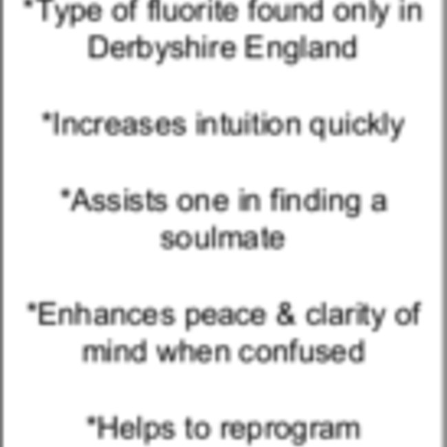 Derbyshire Blue John Specimen