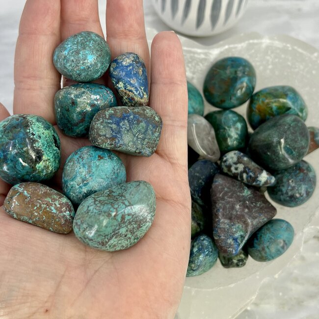 Shattuckite - Tumbled