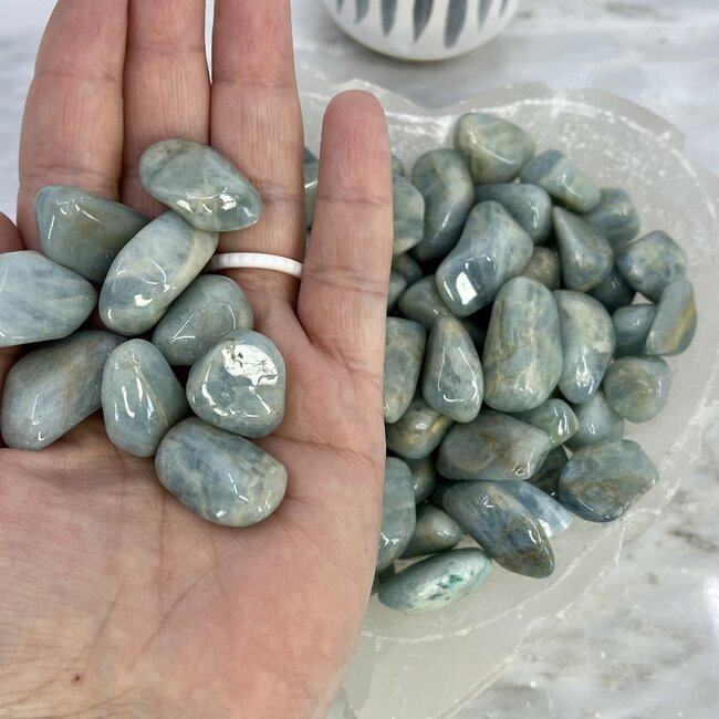 Aquamarine Blue - Tumbled