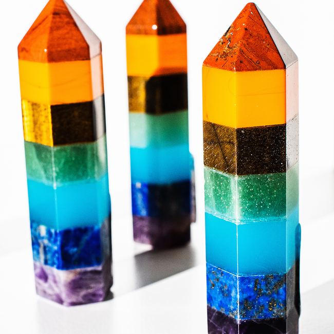 7 Seven Chakras Towers Points Generators - 3"