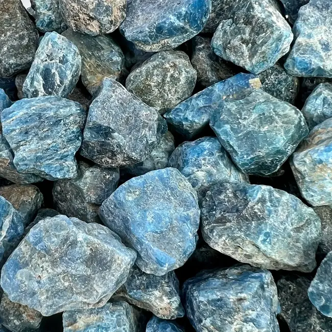 Blue Apatite - Medium Rough Raw Natural