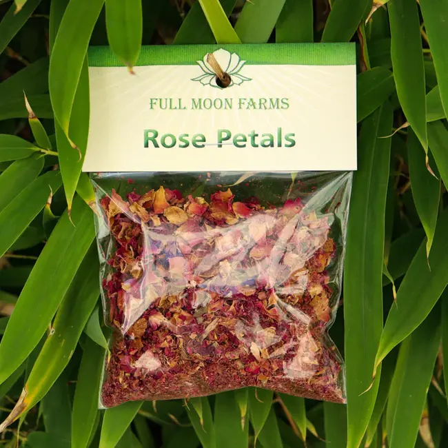Rose Smudge Petals- 0.5oz -Full Moon Farms