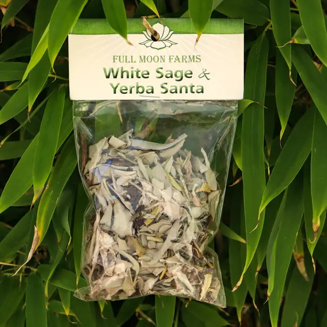 White Sage & Yerba Santa Loose Smudge Mix- 1oz -Full Moon Farms