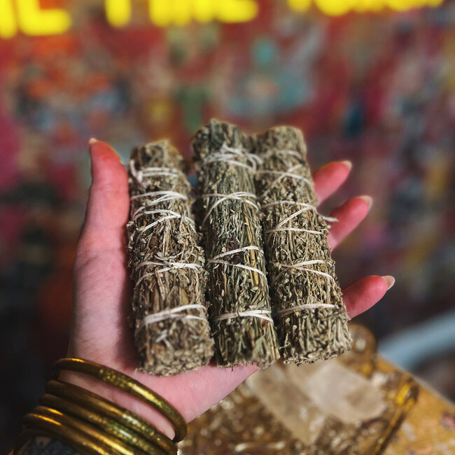 Blue Sage Bundle Smudge Stick - 4"