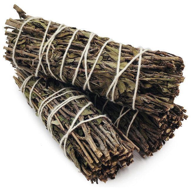 Black Sage (Mugwort) Bundle Smudge Stick  - 4"