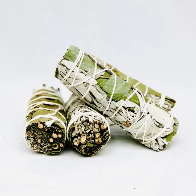 White Sage & Eucalyptus Sage Bundle Smudge Stick Mix - 4"