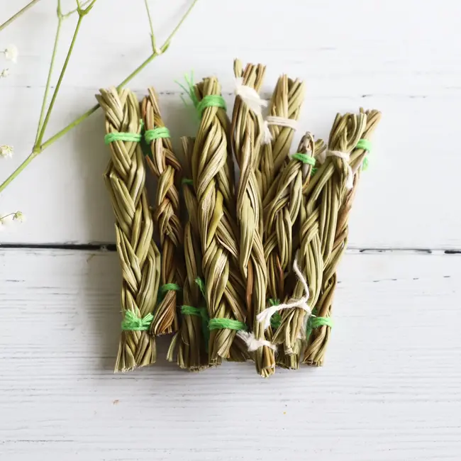 Sweetgrass Smudge Braid - 4"