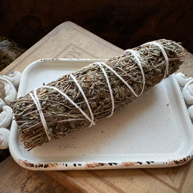 Thyme Sage Bundle Smudge Stick  - 4"