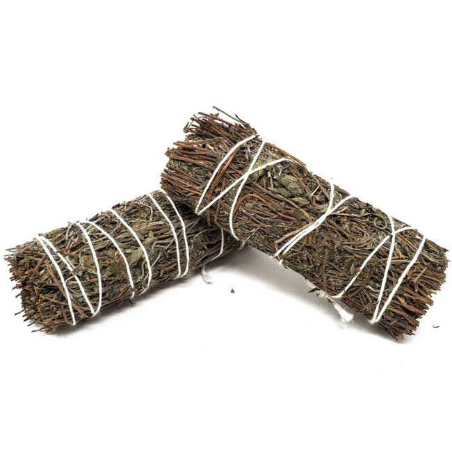 Thyme Sage Bundle Smudge Stick  - 4"