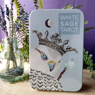White Sage Tarot in a Tin Cards Deck