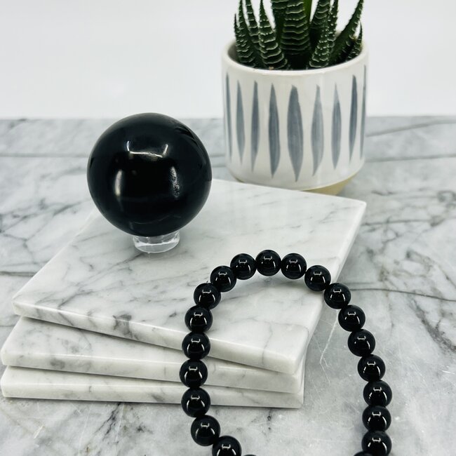 Black Jade (Burma) Bracelets - 8mm