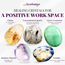 Positive Work Space - Crystal Kits Set Bundle Pack - Citrine Tourmalated Quartz Green Aventurine Rainbow Fluorite Sodalite