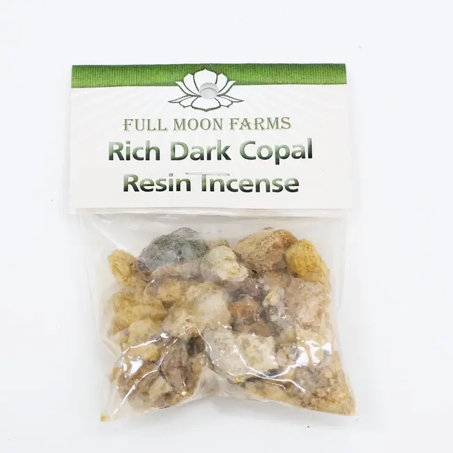 Rich Dark Copal Resin Incense- 1oz -Full Moon Farms
