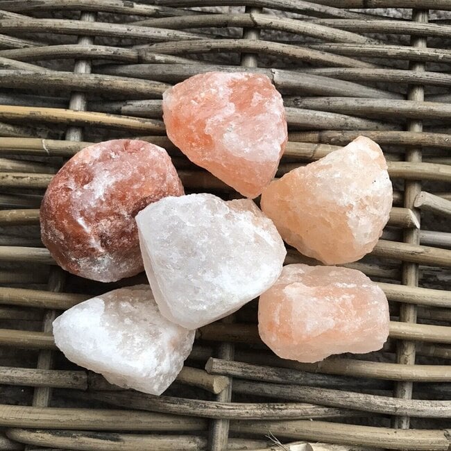 Pink Himalayan - Bath Salt Chunks - Pack of 3 Rough Raw Natural