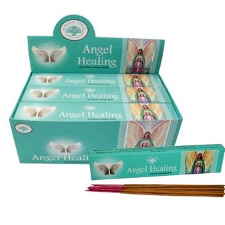 Angel Healing Incense Masala (Full Box) 12-12 Sticks/15g - Green Tree
