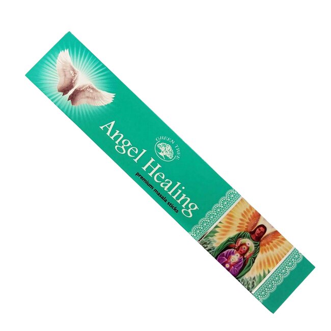 Angel Healing Incense Masala - 12 Sticks/Box 15g - Green Tree