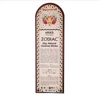Aries (Rose) Incense Sticks - Zodiac Horoscope Astrology 25g - R Expo