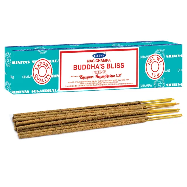 Buddha's Bliss Incense - 12 Sticks in Box 15g - Satya