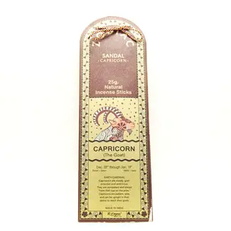 Capricorn (Sandalwood) Incense Sticks-Zodiac Horoscope 25g-R Expo