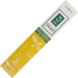 Chamomile Incense- 20 Sticks -Herb & Earth- Natural Oil-Low Smoke