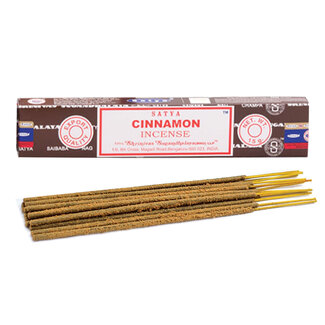 Cinnamon Incense - 12 Sticks in Box 15g - Satya