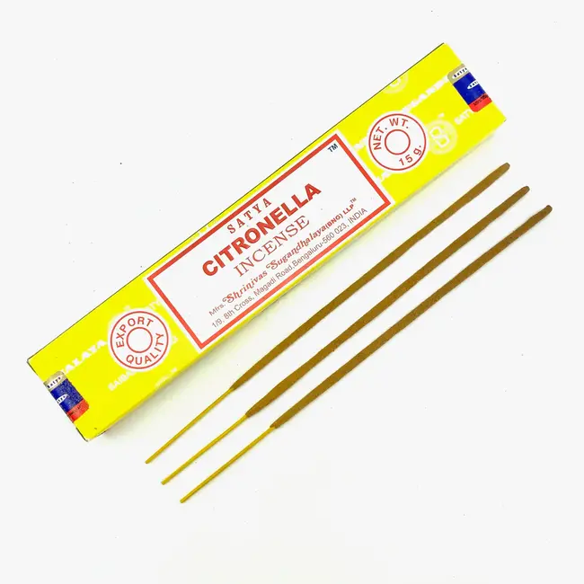 Citronella Incense -12 Sticks/Box 15g - Satya