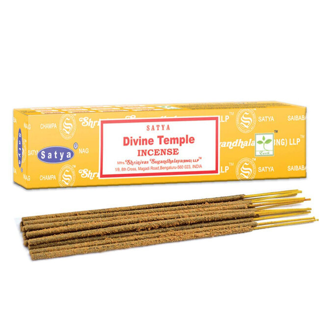Divine Temple Incense - 12 Sticks in Box 15g - Satya