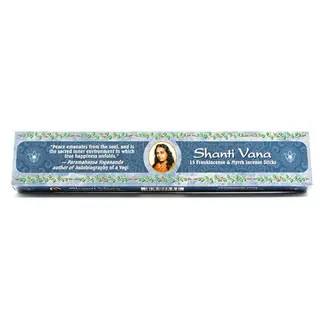 Frankincense & Myrrh Incense- 15 Sticks/Box -Shanti Vana