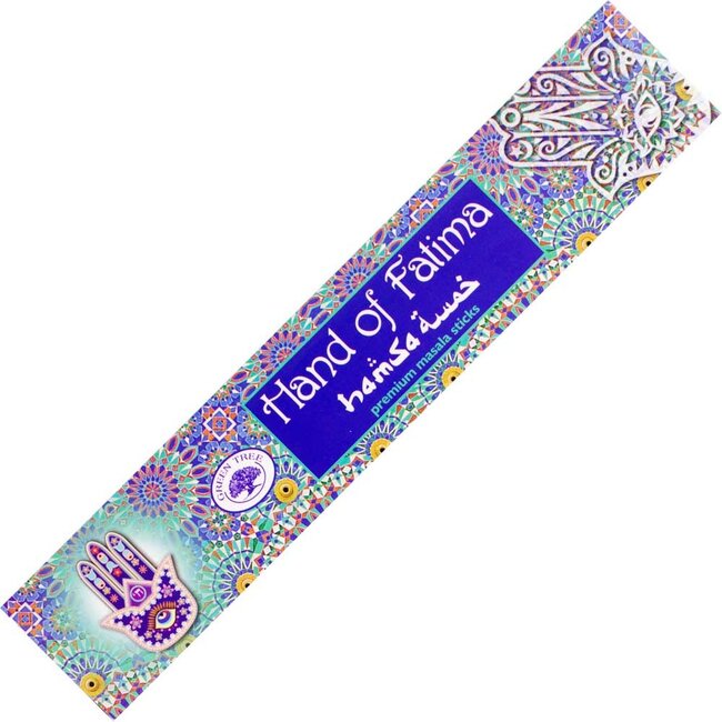 Hand of Fatima Incense Masala - 12 Sticks /15g - Green Tree