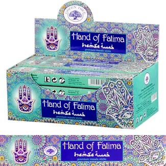 Hand of Fatima Incense Masala (Full Box) 12-12 Sticks/15g - Green Tree