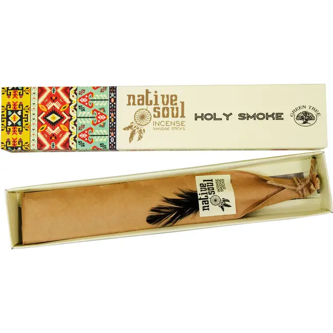 Holy Smoke Incense Smudge - 12 Sticks/Box 15g - Native Soul
