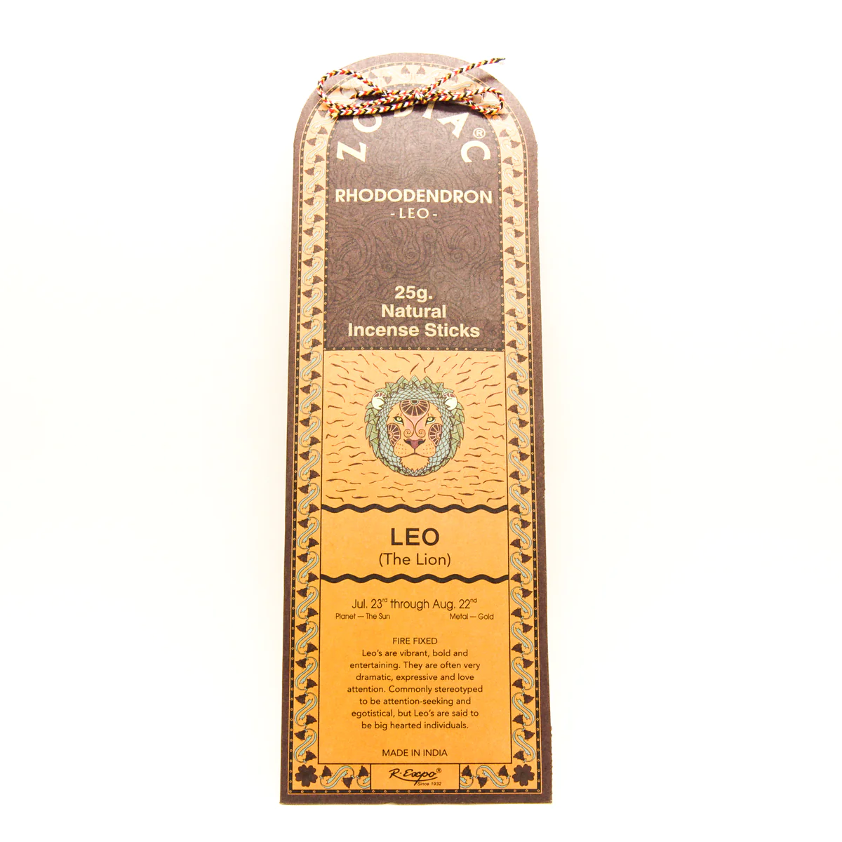 Leo (Rhododendron) Incense Sticks - Zodiac Horoscope 25g - R