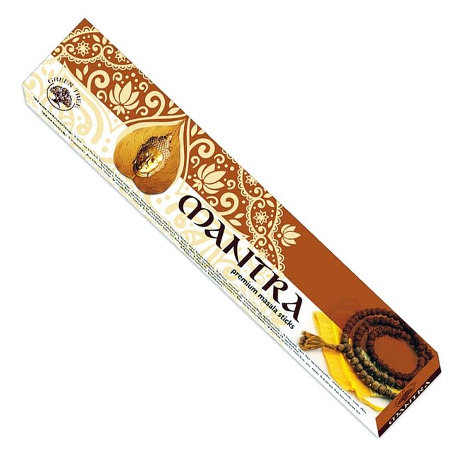 Mantra Incense Masala - 12 Sticks in Box 15g - Green Tree