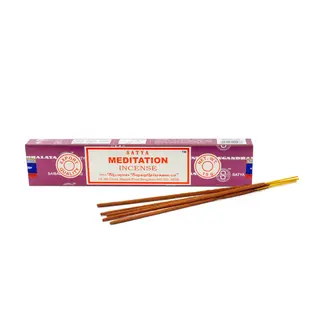 Meditation Incense - 12 Sticks in Box 15g - Satya