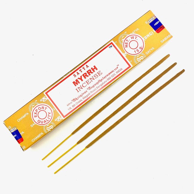 Myrrh Incense - 12 Sticks in Box 15g - Satya