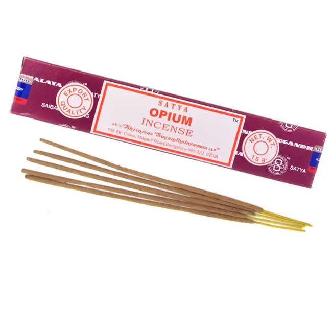 Opium Incense -12 Sticks in Box 15g - Satya