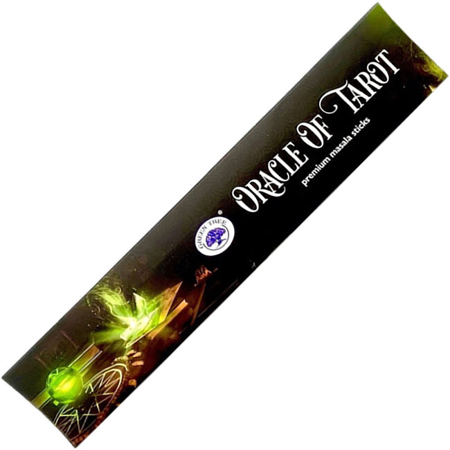 Oracle of Tarot Incense Masala -12 Sticks in Box 15g - Green Tree