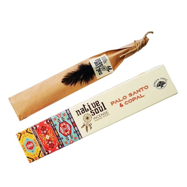 Palo Santo & Copal Incense Sticks Smudge - 12 Sticks in Box 15g - Native Soul