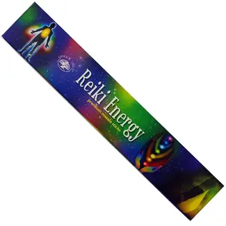 Reiki Energy Incense Masala - 12 Sticks in Box 15g - Green Tree