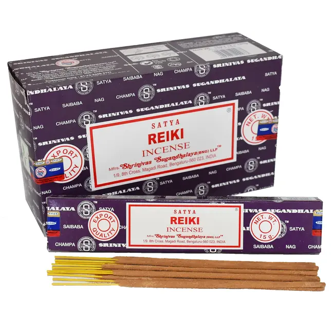 Reiki Incense - 12 Sticks in Box 15g - Satya