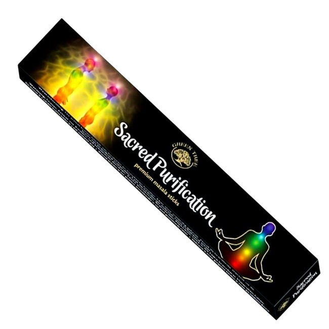 Sacred Purification Incense Masala - 12 Sticks in Box 15g - Green Tree
