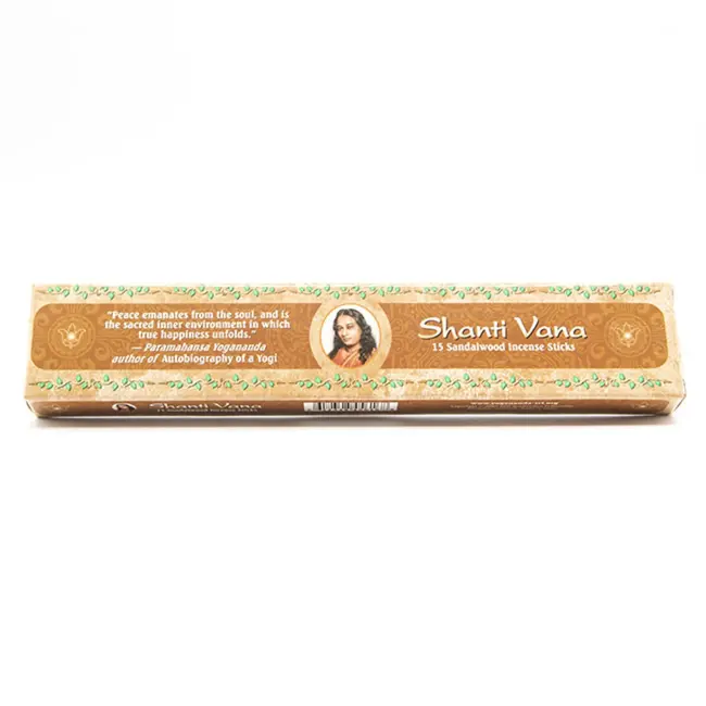 Sandalwood Incense- 15 Sticks/Box -Shanti Vana