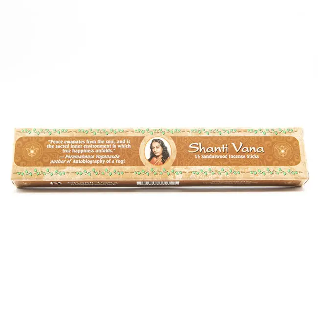 Sandalwood Incense - 15 Sticks in Box - Shanti Vana