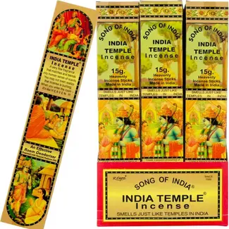 Song of India Temple Incense - 12 Sticks/15g
