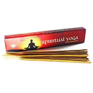 Spiritual Yoga Incense Masala - 12 Sticks/Box 15g - Green Tree