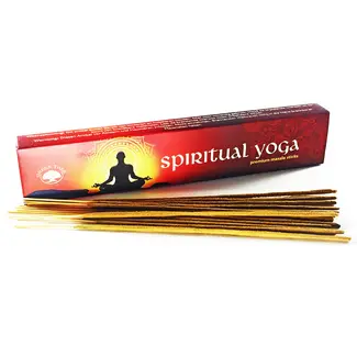 Spiritual Yoga Incense Masala - 12 Sticks in Box 15g - Green Tree